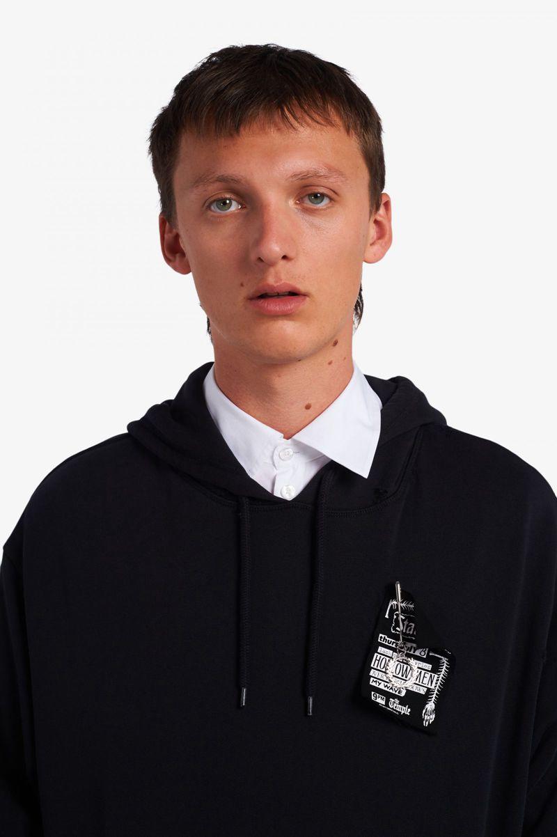 Black Fred Perry SM1953 Men's Sweatshirts | PH 1604BEXC